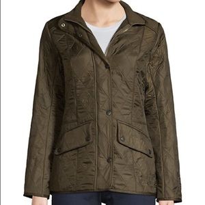 NWTs Barbour Cavalry Polarquilt Jacket. Olive. Size 4 US